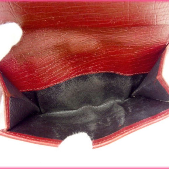 Gucci Wallet Purse Folding wallet Jackie Red Woman Authentic Used Y1563 - Picture 3 of 5